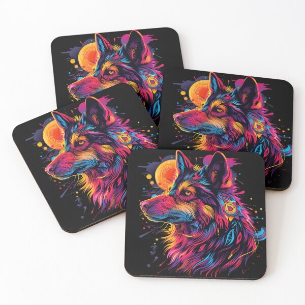 Item preview, Cosmic Canine in Vibrant Hues designed and sold by palmyst.