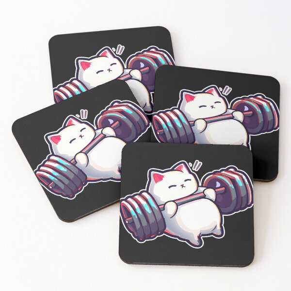 Item preview, Funny Kitten Cat Lifting Weights At The Gym Exercising designed and sold by Darieamill.