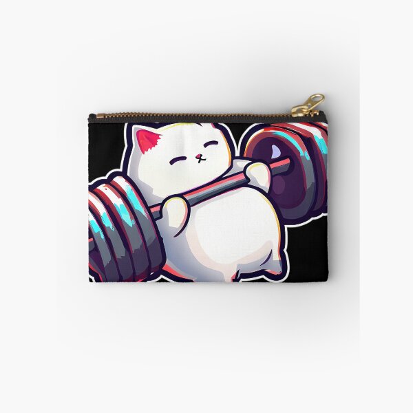 Item preview, Funny Kitten Cat Lifting Weights At The Gym Exercising designed and sold by Darieamill.