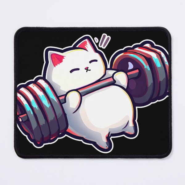 Item preview, Funny Kitten Cat Lifting Weights At The Gym Exercising designed and sold by Darieamill.