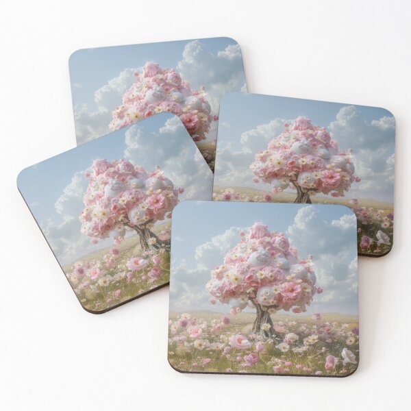 Item preview, "Floral Fantasy: Ice Cream Tree Delight" designed and sold by MacroArtHub.