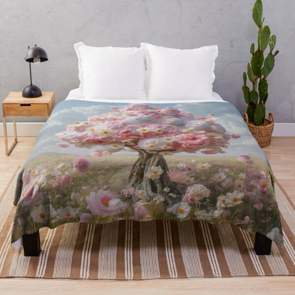 Item preview, "Floral Fantasy: Ice Cream Tree Delight" designed and sold by MacroArtHub.
