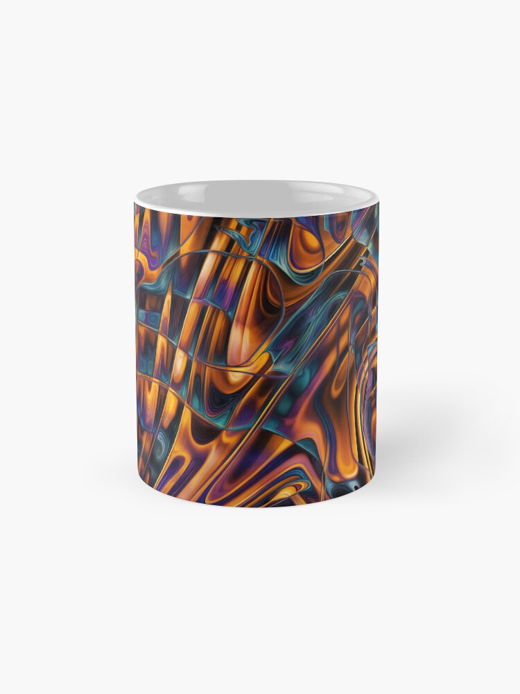 Aperçu 4 sur 6. Mug à café avec l'œuvre Smoked liquid 279 créée et vendue par oduchossoir.