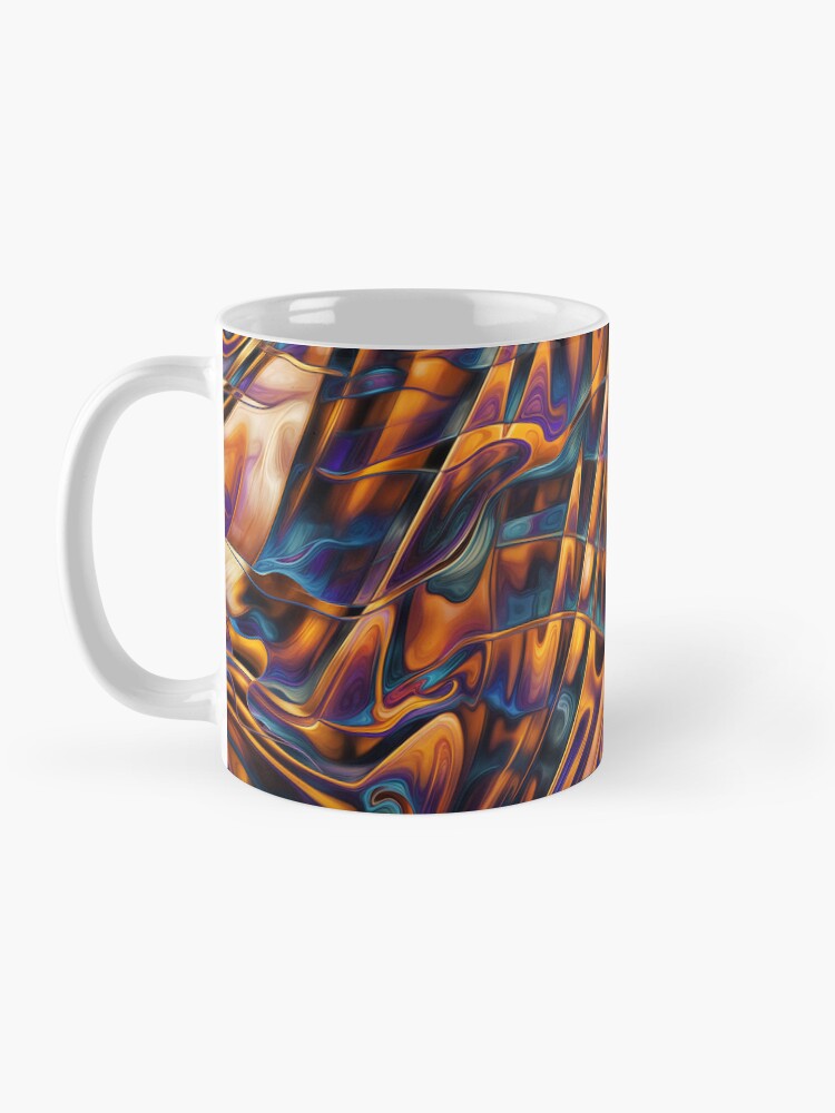 Aperçu 3 sur 6. Mug à café avec l'œuvre Smoked liquid 279 créée et vendue par oduchossoir.