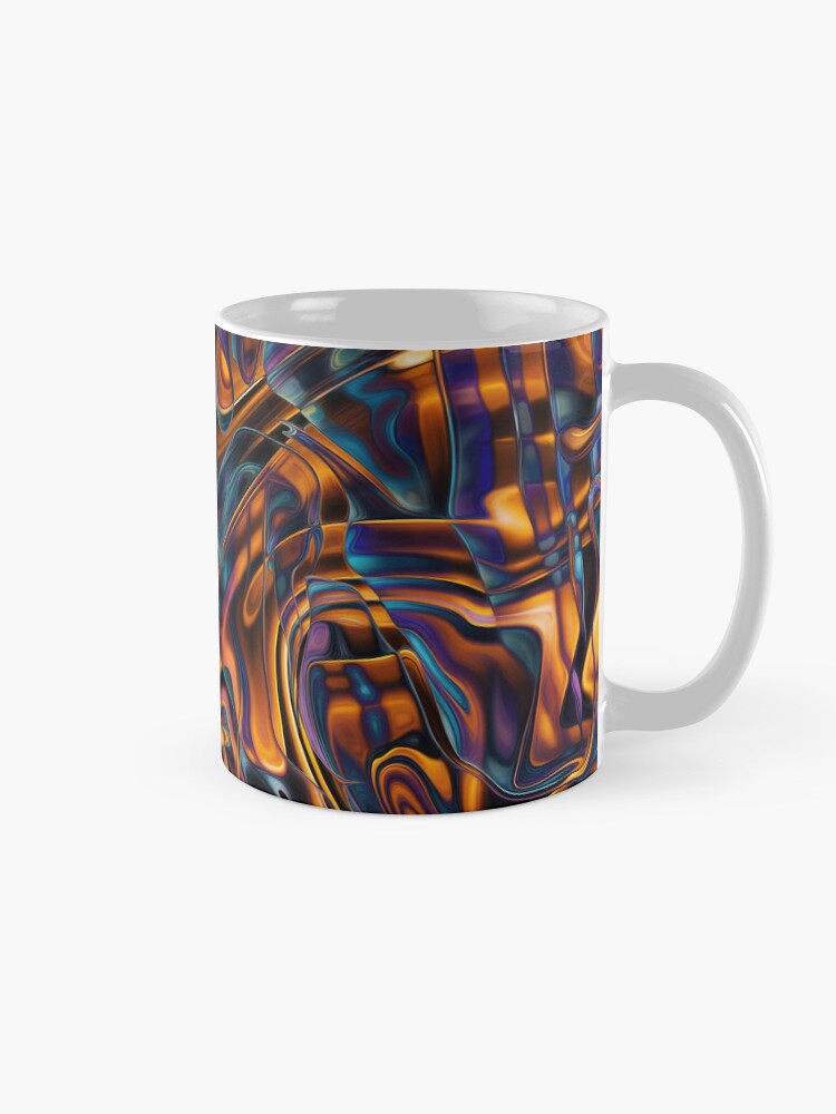 Aperçu 5 sur 6. Mug à café avec l'œuvre Smoked liquid 279 créée et vendue par oduchossoir.