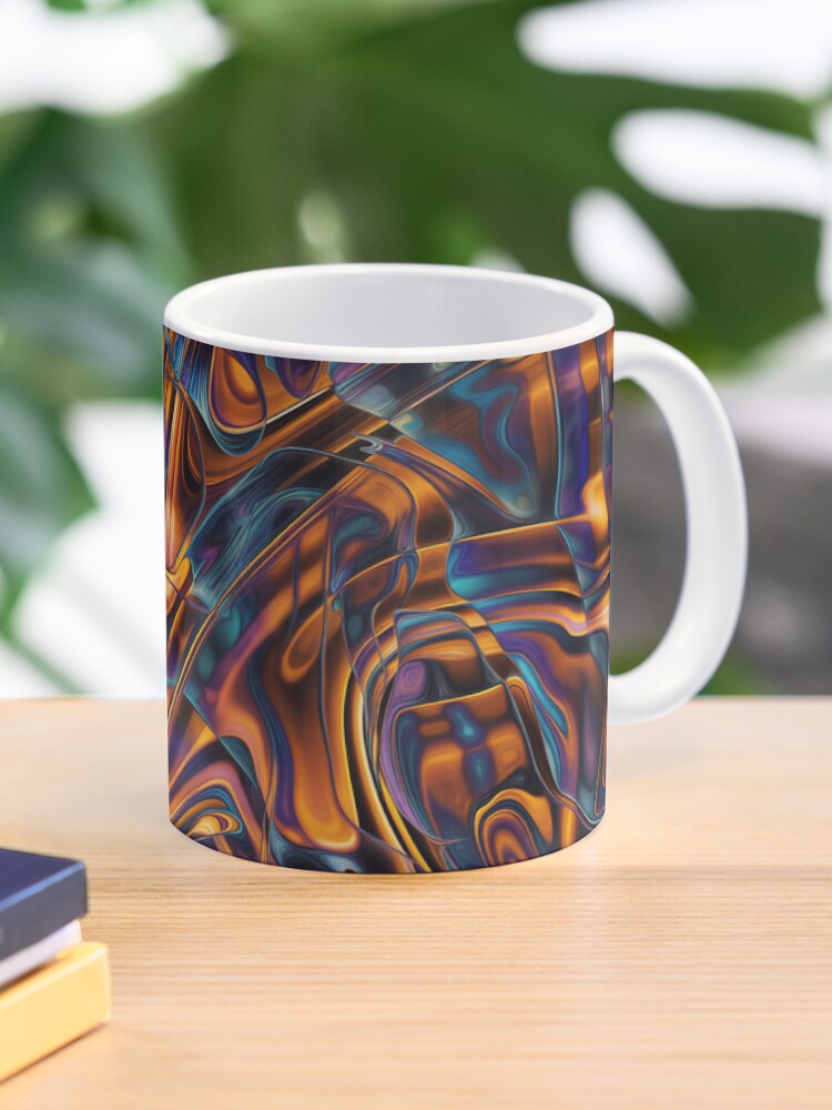 Aperçu 1 sur 6. Mug à café avec l'œuvre Smoked liquid 279 créée et vendue par oduchossoir.