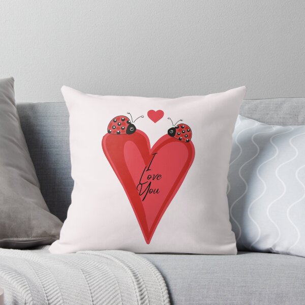 Item preview, Red heart and couple of ladybugs designed and sold by FleurDesign.