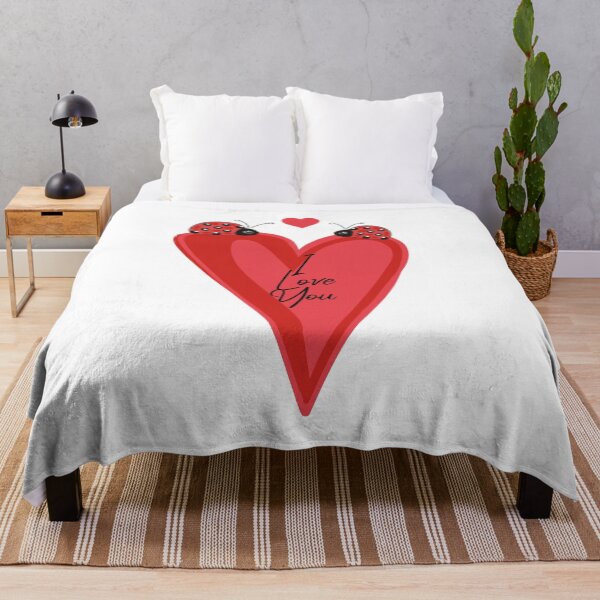 Item preview, Red heart and couple of ladybugs designed and sold by FleurDesign.