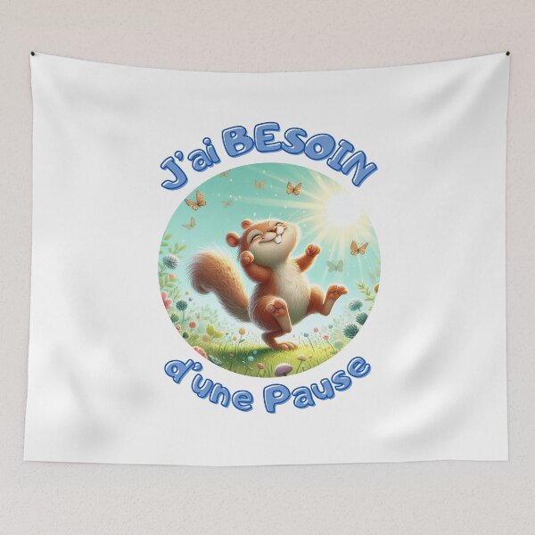 Item preview, J'ai besoin d'une pause _ écureuil designed and sold by Krea-kassandra.