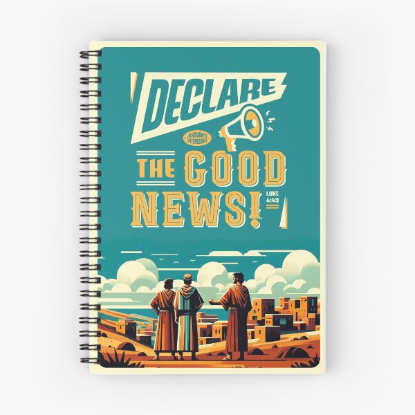 Artikelvorschau, Notizbuch Verkündet die gute Nachricht Jesus und die Apostel entworfen und verkauft von The Majestic Gift.