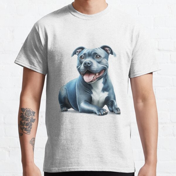 Item preview, Blue Staffy Portrait designed and sold by MaedK.