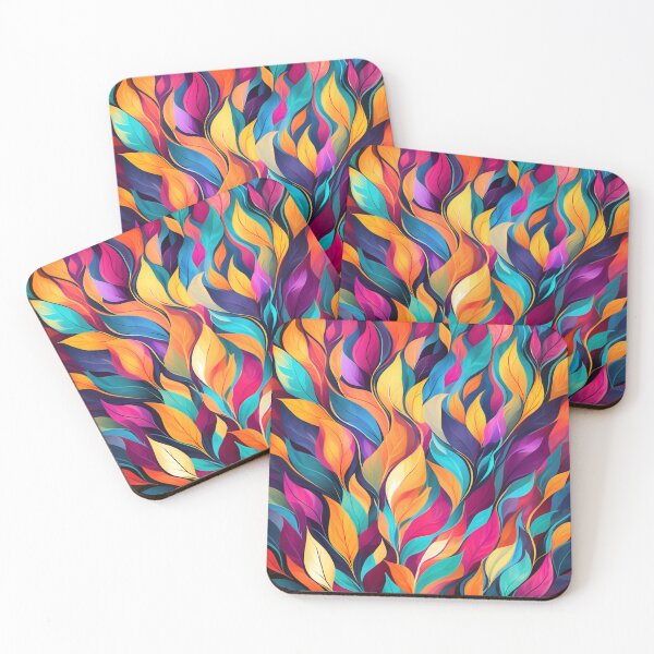 Item preview, Abstract Colorful Leafs Pattern  designed and sold by Uday24.