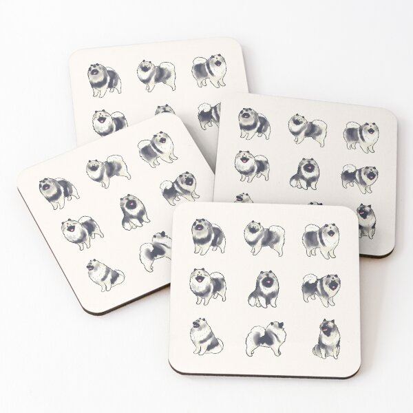 Item preview, keeshond dog illustration pack  designed and sold by Mayarart.