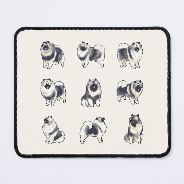 Item preview, keeshond dog illustration pack  designed and sold by Mayarart.