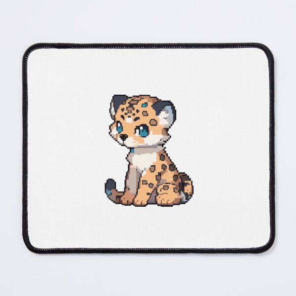 Item preview, Curious Pixelated Leopard Cub designed and sold by Eternalstella.