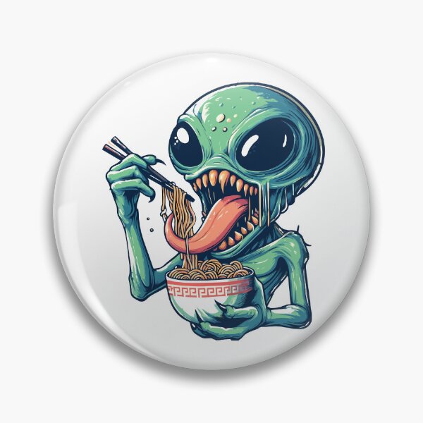 Item preview, Alien Monster Eat Ramen designed and sold by Designowner.