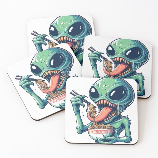 Item preview, Alien Monster Eat Ramen designed and sold by Designowner.