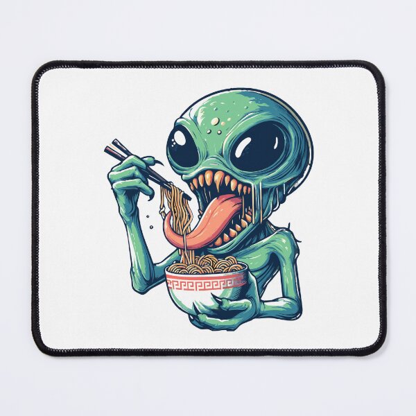 Item preview, Alien Monster Eat Ramen designed and sold by Designowner.