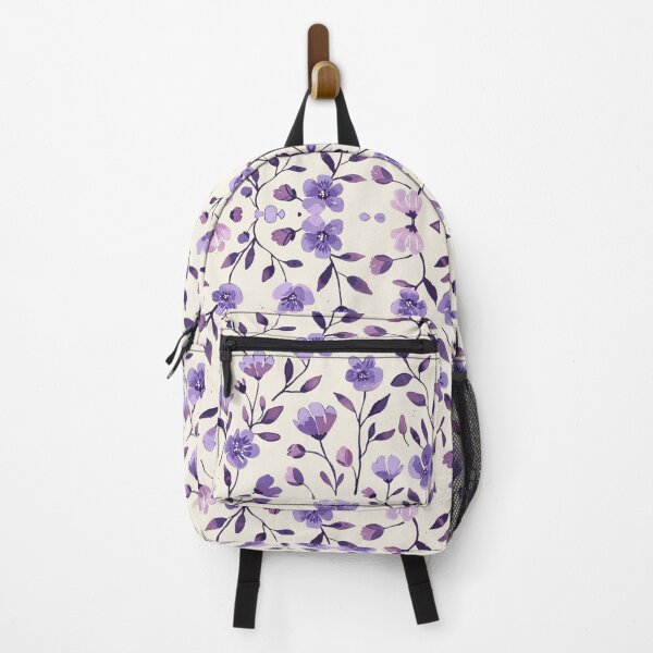 Item preview, Purple floral pattern designed and sold by AnnDart.