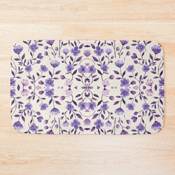 Item preview, Purple floral pattern designed and sold by AnnDart.