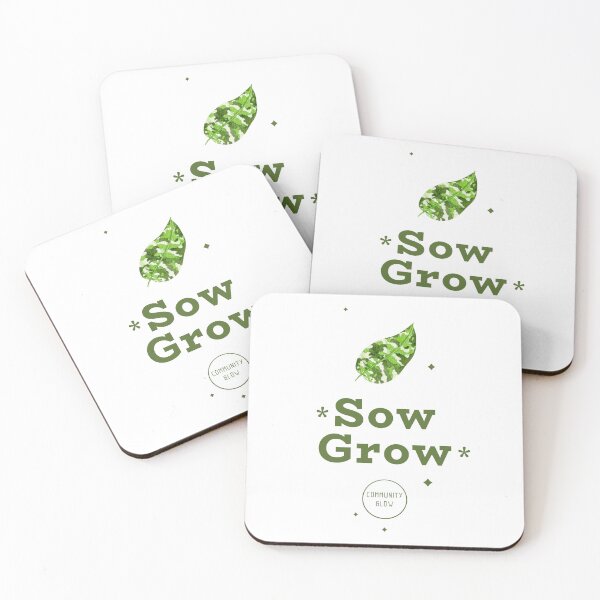 Item preview, Sow Grow Glow Community Gardening Enthusiasts Urban Aesthetic designed and sold by SvenJ94.