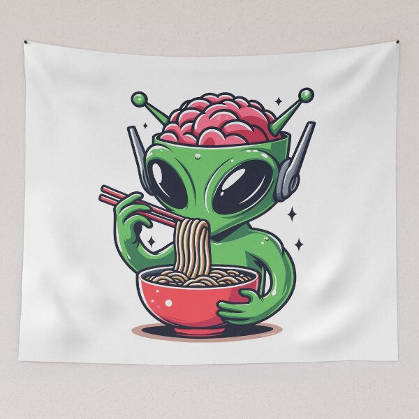Item preview, Alien Eat Ramen designed and sold by Designowner.
