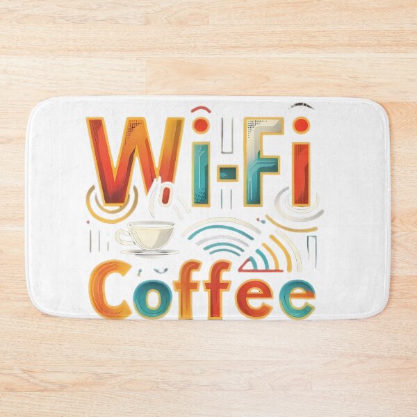 Item preview, Connect & Create: The Ultimate Wi-Fi & Coffee Productivity Design designed and sold by aiart-cutegirl.