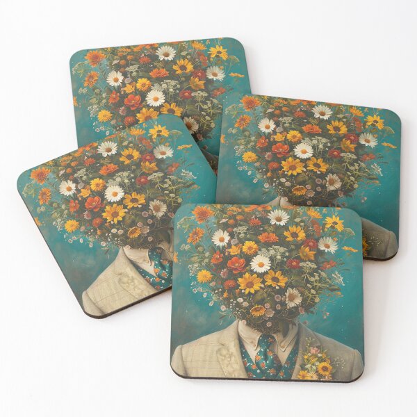 Item preview, man with Flowers designed and sold by Rockwpapart.