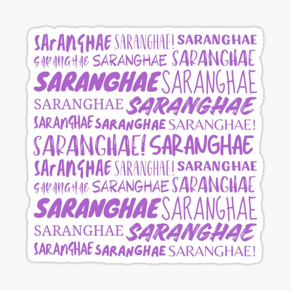 Artikel-Vorschau von Saranghae, designt und verkauft von YourChingu.