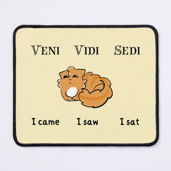 Item preview, Veni, Vidi, Sedi, naranja designed and sold by LilCatDesigns.