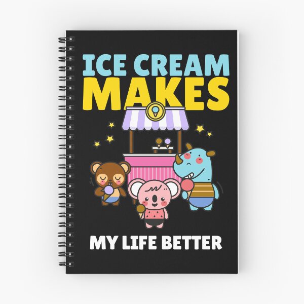 Item preview, Ice Cream Makes My Life Better designed and sold by TeeTimeStories.