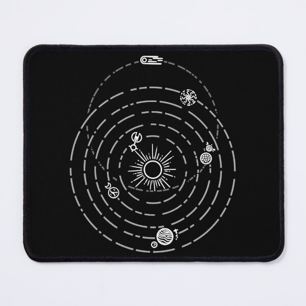 Item preview, Outer Wilds Solar System Art Print [No stars] designed and sold by Qursidae.