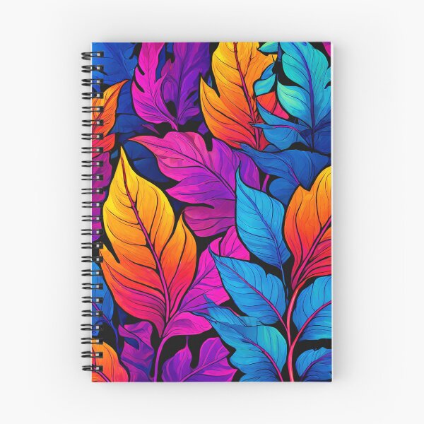 Item preview, Psychedelic Style Multicolored Leafs Pattern designed and sold by Uday24.