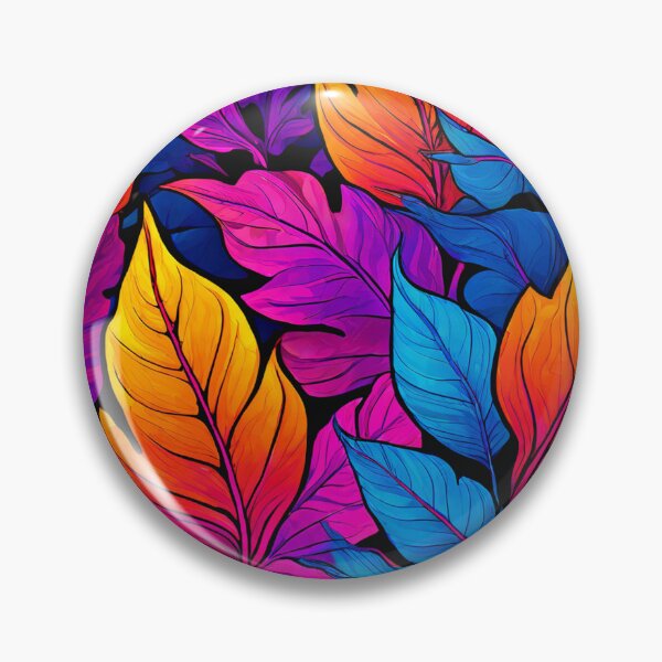 Item preview, Psychedelic Style Multicolored Leafs Pattern designed and sold by Uday24.