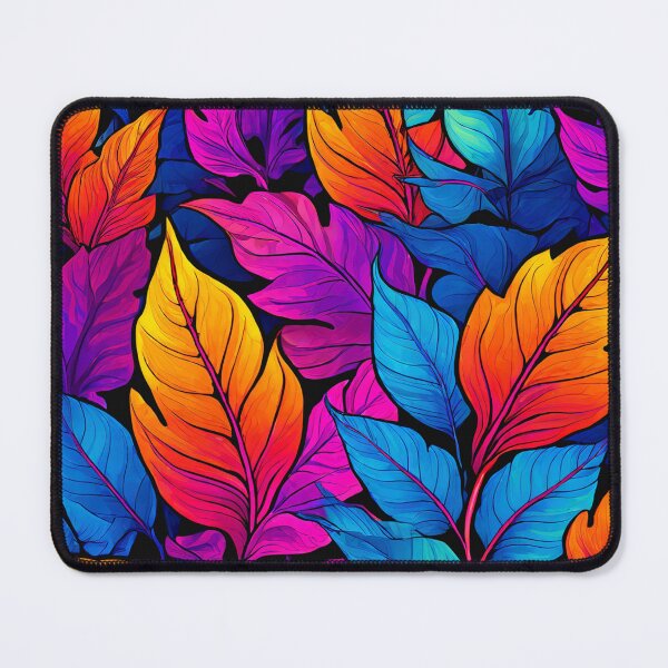 Item preview, Psychedelic Style Multicolored Leafs Pattern designed and sold by Uday24.