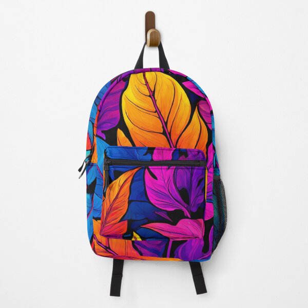 Item preview, Psychedelic Style Multicolored Leafs Pattern designed and sold by Uday24.