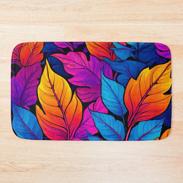 Item preview, Psychedelic Style Multicolored Leafs Pattern designed and sold by Uday24.