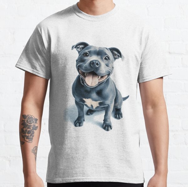Item preview, Blue Staffy Portrait designed and sold by MaedK.