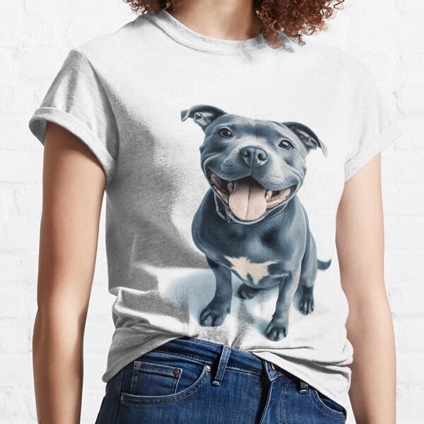 Item preview, Blue Staffy Portrait designed and sold by MaedK.