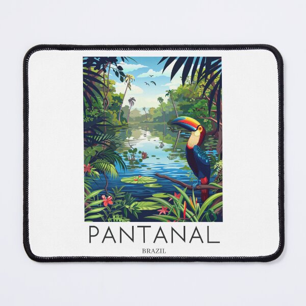 Item preview, A Pop Art Travel Print of Pantanal - Brazil designed and sold by StudioRedKoala.