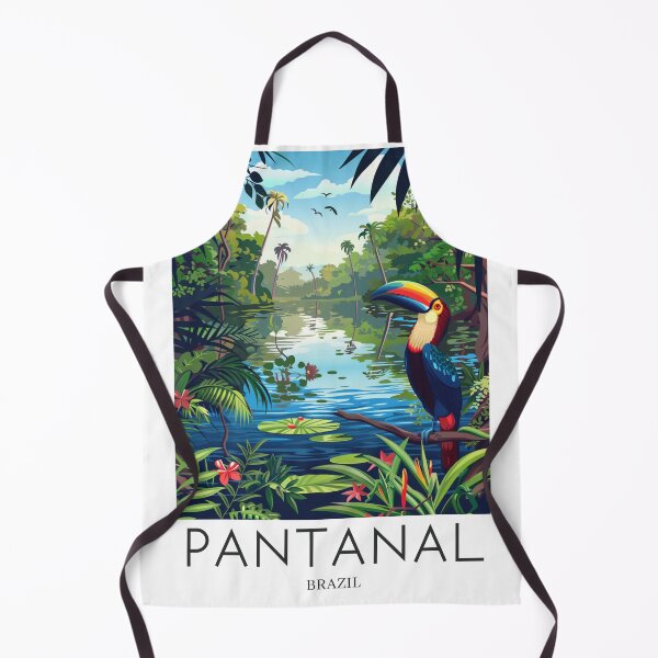 Item preview, A Pop Art Travel Print of Pantanal - Brazil designed and sold by StudioRedKoala.