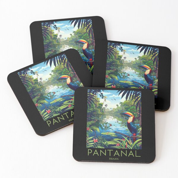 Item preview, A Pop Art Travel Print of Pantanal - Brazil designed and sold by StudioRedKoala.