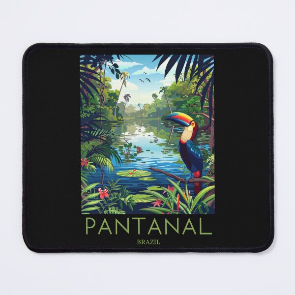 Item preview, A Pop Art Travel Print of Pantanal - Brazil designed and sold by StudioRedKoala.