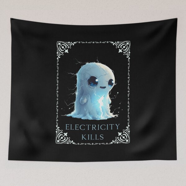 Item preview, Electricity kills classic sticke designed and sold by S-ZYBI.