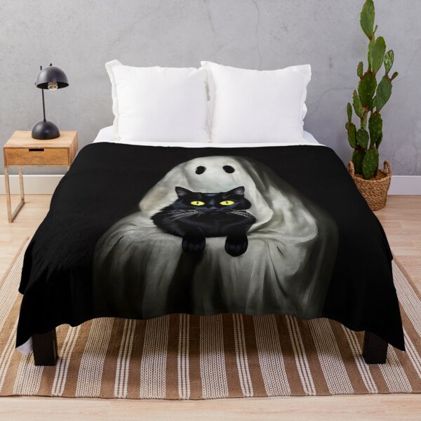 Item preview, Black Cat Sitting on Ghost designed and sold by SameeraDammeyer.