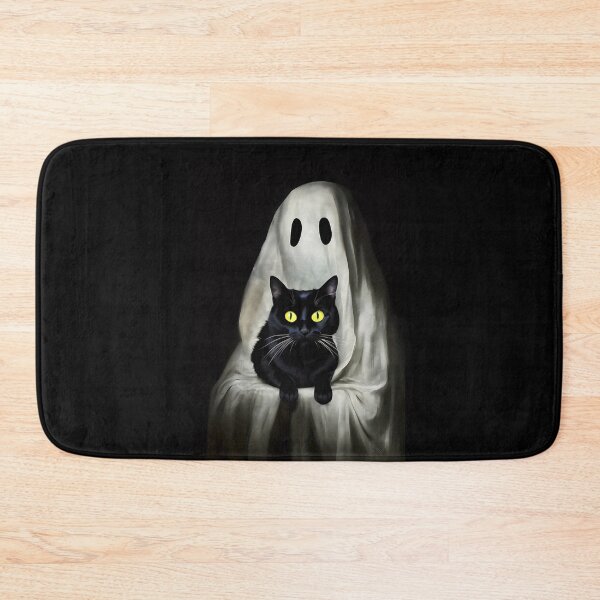 Item preview, Black Cat Sitting on Ghost designed and sold by SameeraDammeyer.