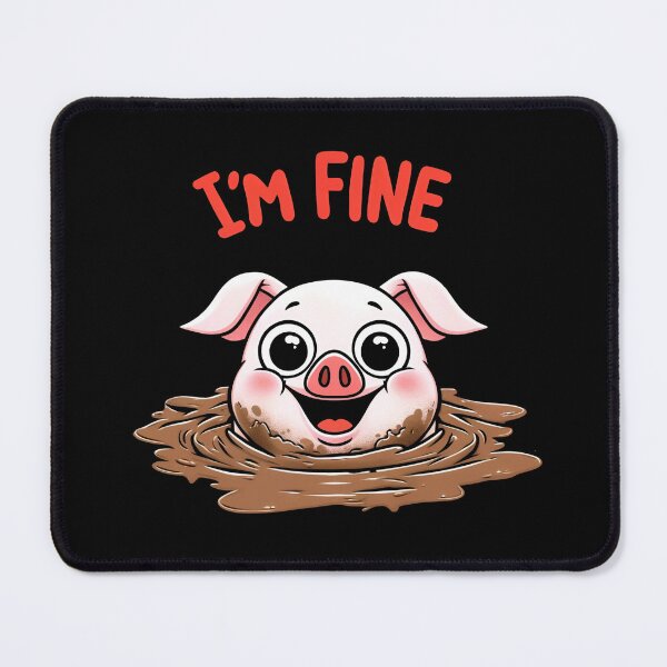 Item preview, Happy pig is bathing in mud designed and sold by VibeStyleShop.