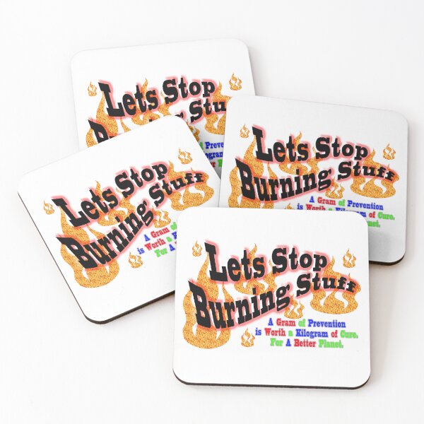 Item preview, The Message,  Lets Stop Burning Stuff,  A Gram of Prevention.. designed and sold by 4ABetterPlanet.