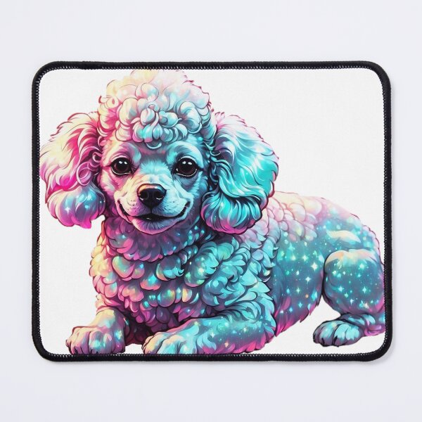 Item preview, Cute fluffy mini poodle dog  designed and sold by LevCreates.