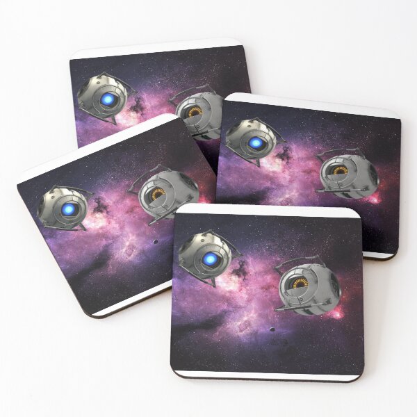 Item preview, portal wheatley and space core in space designed and sold by valuablepigeon.